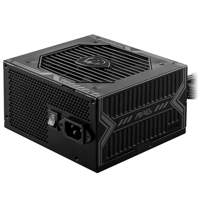 MSI MAG A650BN Alimentation interne 80 PLUS Bronze — rail unique 12V DC‑DC ventilateur 120 mm silencieux